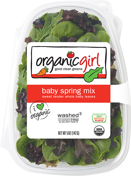organic girl baby spring mix