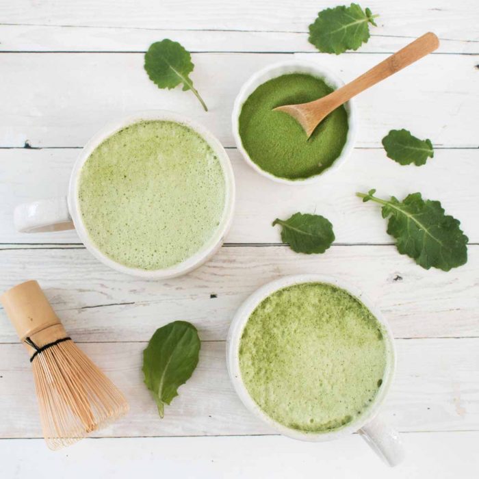 steamy and delicious green matcha latte recipe