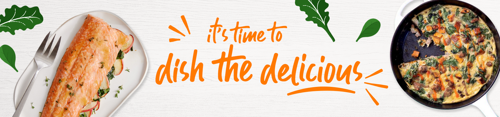 it's time to dish the delicious!